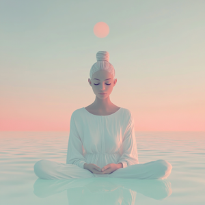 Individual in a calm, natural setting symbolizing a digital detox intro.