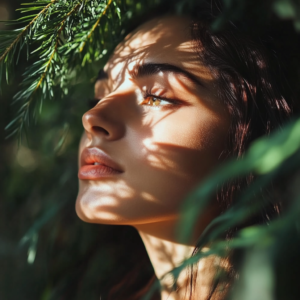 Serene individual in a contemplative pose symbolizing the art of letting go.